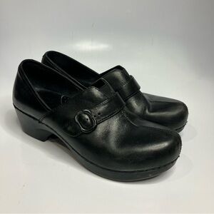 Dansko black leather clog shoes size‎ 40